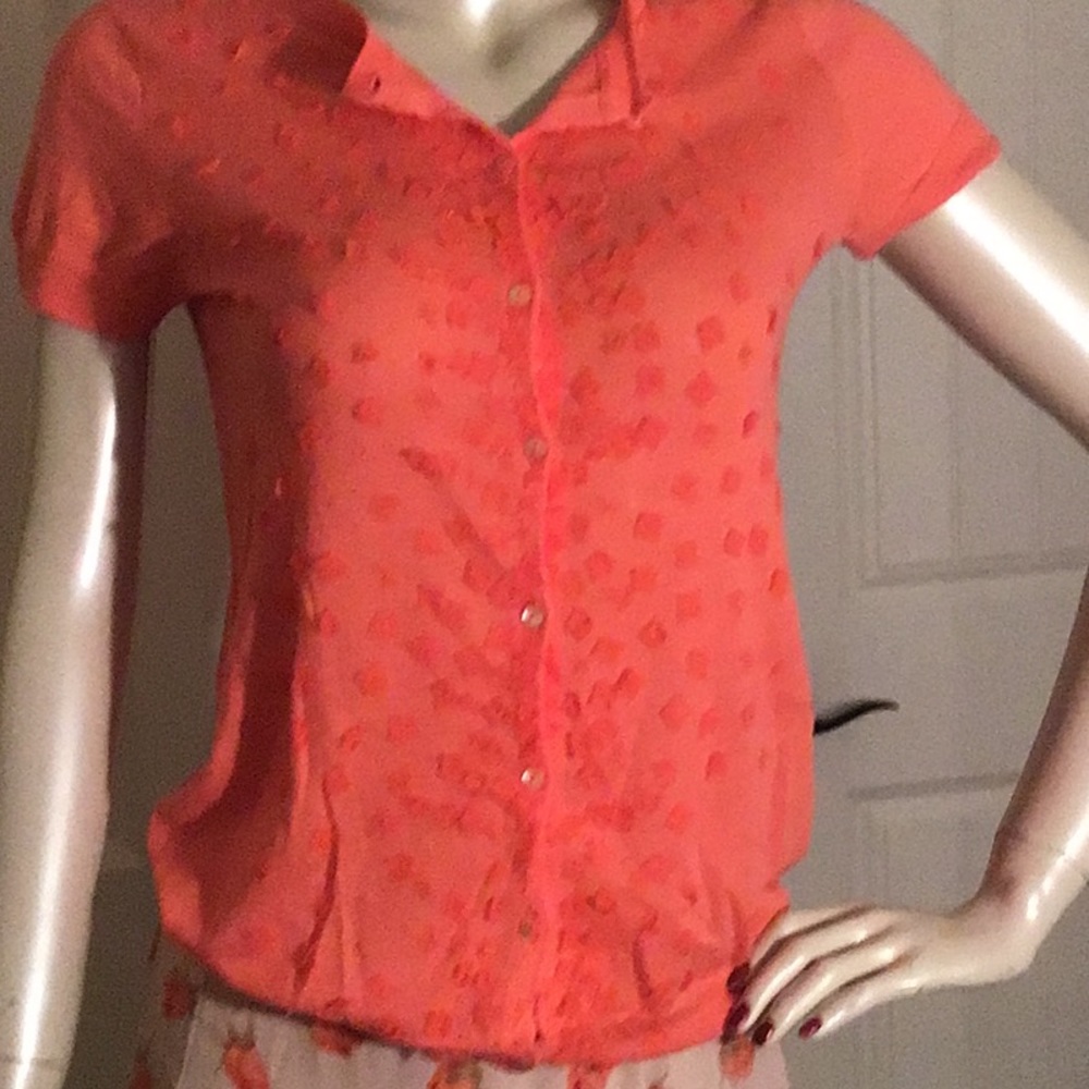 🛍😍LOOK!  J.Crew Collection Blouse/Cardi Silk
